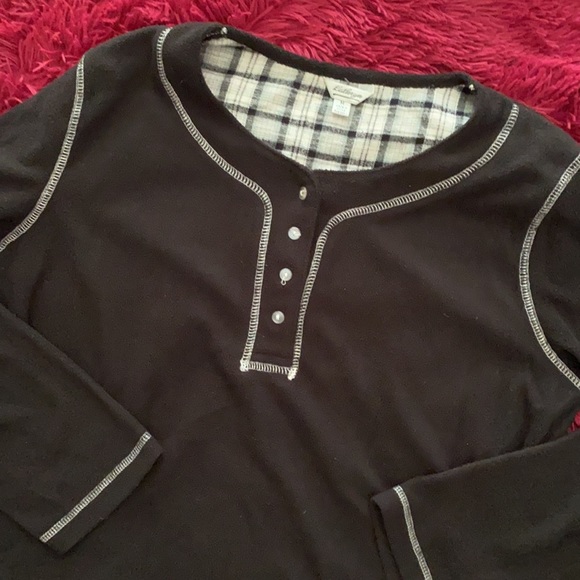 Kathryn fleece sleepwear long-sleeve top - Picture 2 of 11